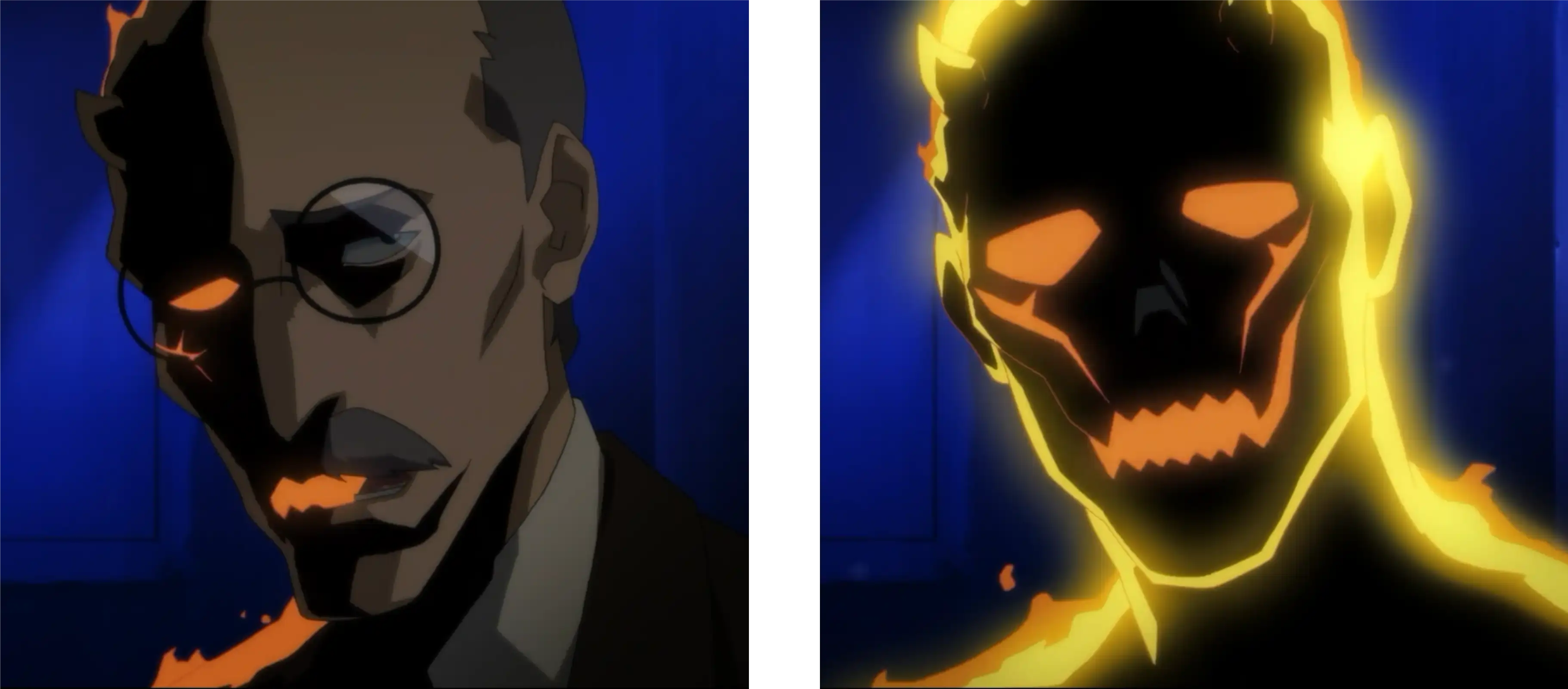 Maestro de pintura representado como un demonio