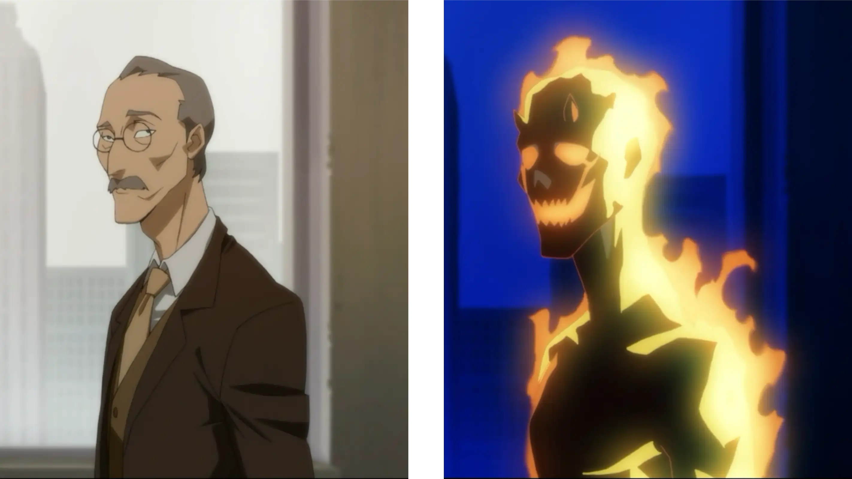 Profesor de Omata convirtiéndose en demonio